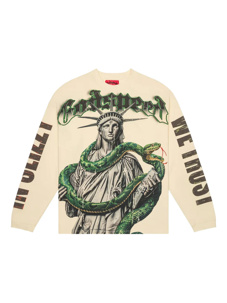 Godspeed Top 5 Slizzy L/S Boom T-shirt Bone