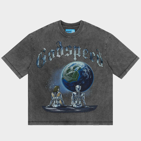 Godspeed Artificial Love II T-Shirt Grey Wash