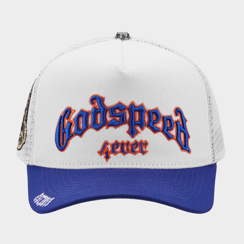 Godspeed GS Forever Trucker Hat White/Blue/Orange
