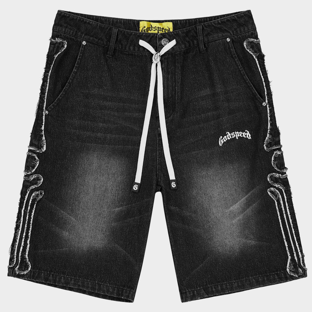 Godspeed Femur FrayedDenim Shorts Black