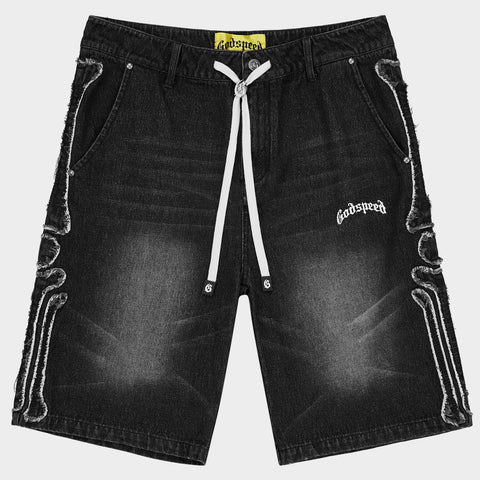 Godspeed Femur FrayedDenim Shorts Black