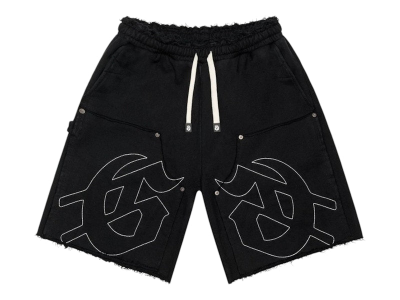Godspeed Carpenter Distressed Shorts Black