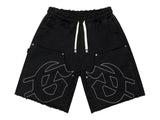 Godspeed Carpenter Distressed Shorts Black