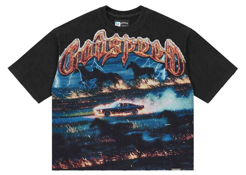 Godspeed Horsepower T-shirt Black