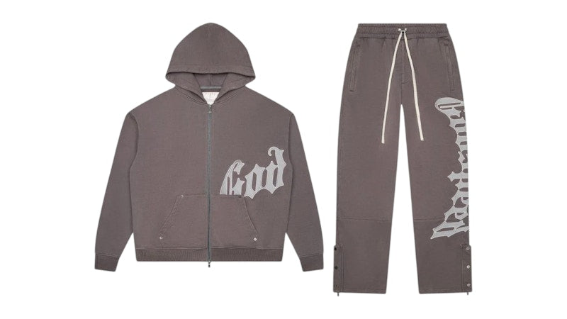 Godspeed OG Logo V2 Sweatsuit Stone Grey