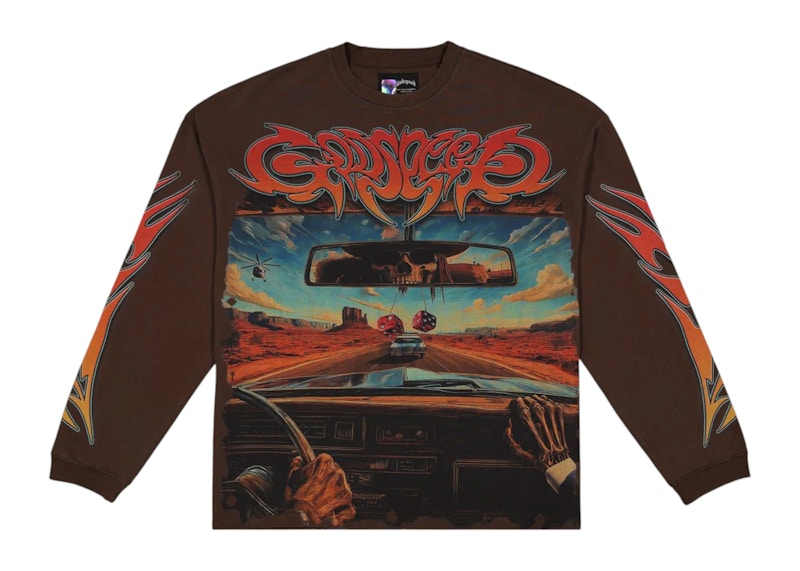 Godspeed On The Run Mocha L/S T-shirt Mocha