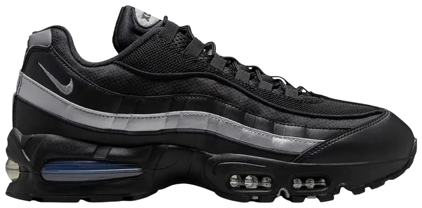 Nike Air Max 95 OG Big Bubble Black White Metallic Silver Men's