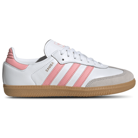 adidas Samba OG White Coral Pink Grade School