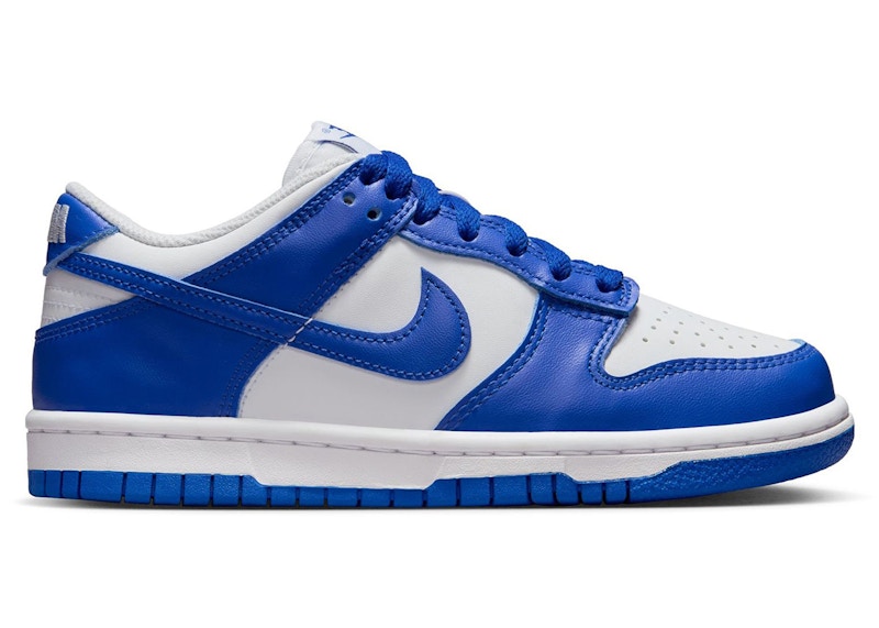 Nike Dunk Low White Hyper Royal (GS) - Primary Image