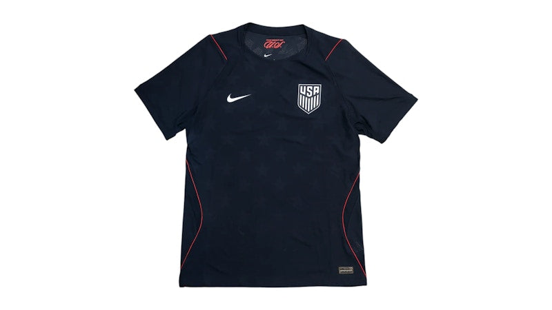 Nike USMNT 2026/27 Aero-Fit Match Away Soccer Authentic Jersey Dark Obsidian/Pure Platinum