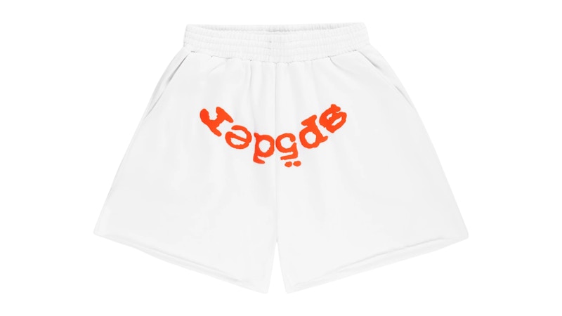 Sp5der OG Web V2 Sweatshort White - Primary Image
