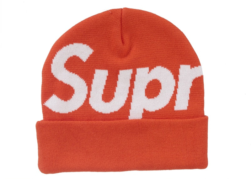 Supreme Big Logo Beanie (FW24) Orange - Primary Image