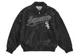 Supreme Chicago White Sox Leather Varsity Jacket Black - Primary Image