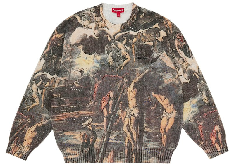 Supreme Crucifixion Sweater White