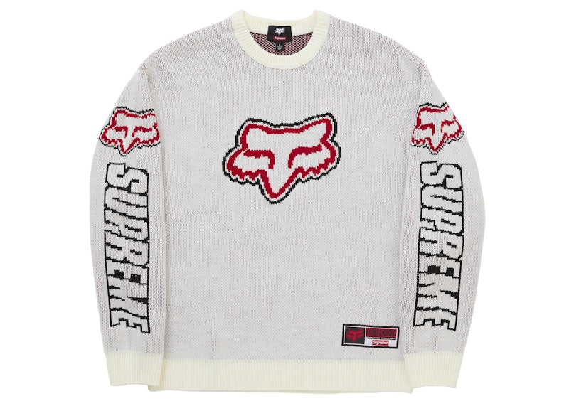 Supreme Fox Racing Sweater White - Primary Image