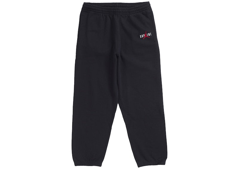 Supreme Jordan Sweatpant (FW24) Black - Primary Image