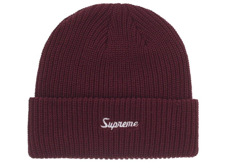 Supreme Loose Gauge Beanie (FW25) Dark Red