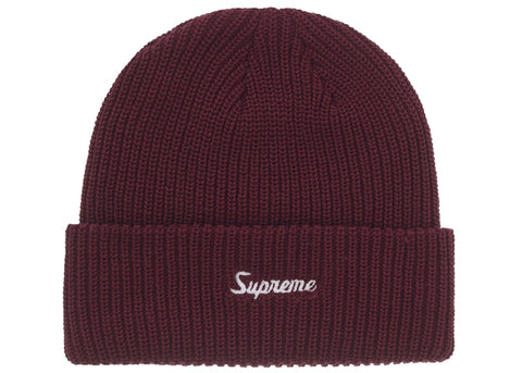 Supreme Loose Gauge Beanie (FW25) Dark Red
