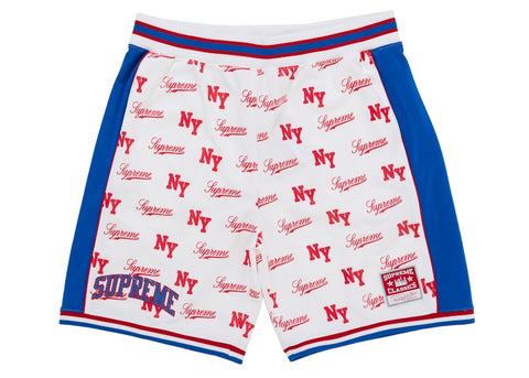 Supreme Mitchell & Ness Monogram Basketball Short White