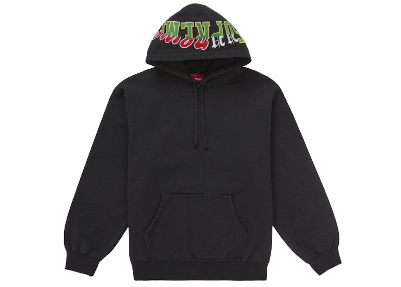 Supreme Multi Logos Hooded Sweatshirt Black - Primary Image