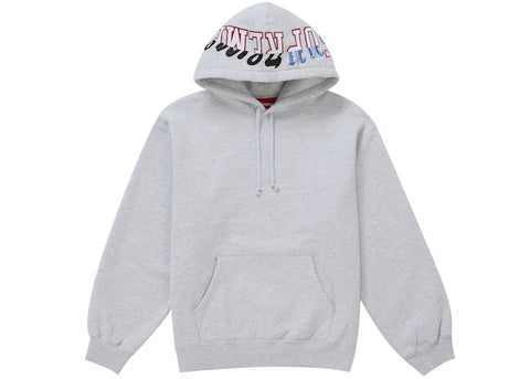 Supreme Multi Logos Hooded Sweatshirt Heather Grey - Primary Image