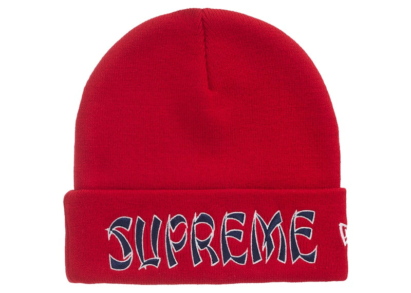 Supreme New Era Action Beanie Red