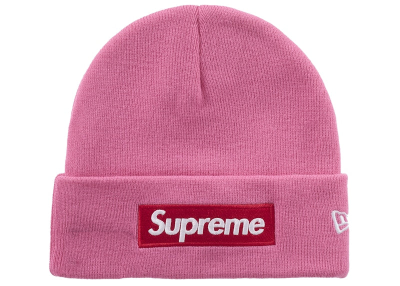 Supreme New Era Box Logo Beanie (FW25) Magenta - Primary Image