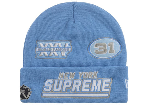 Supreme New Era Football Beanie Light Blue - Primary Image