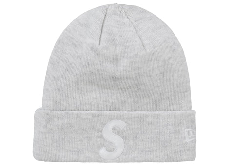 Supreme New Era S Logo Beanie (FW24) Heather Grey - Primary Image