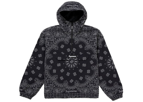 Supreme Reflective Bandana Anorak Black