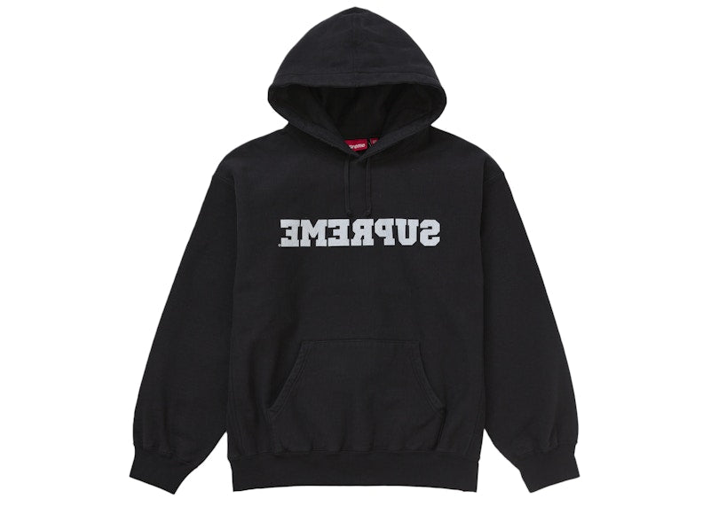 Supreme Reverse Hooded Sweatshirt (SS25) Black - Primary Image
