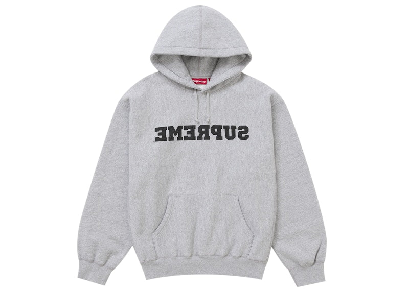 Supreme Reverse Hooded Sweatshirt (SS25) Heather Grey - Primary Image