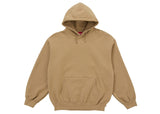 Supreme Satin Appliqué Hooded Sweatshirt (FW25) Brown - Primary Image