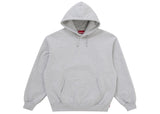 Supreme Satin Appliqué Hooded Sweatshirt (FW25) Heather Grey - Primary Image