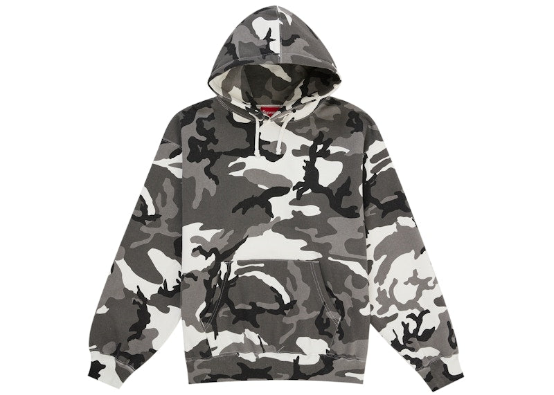 Supreme Satin Applique Hooded Sweatshirt (SS26) Snow Camo