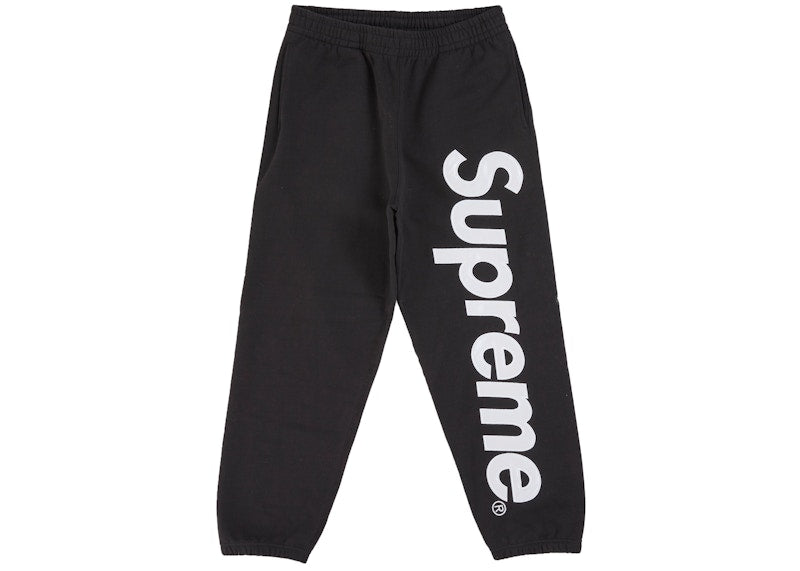 Supreme Satin Applique Sweatpant (SS26) Black