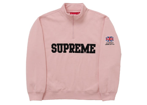 Supreme Shop Flag Half Zip Pullover Peach