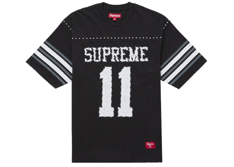 Supreme Studded S/S Football Top Black