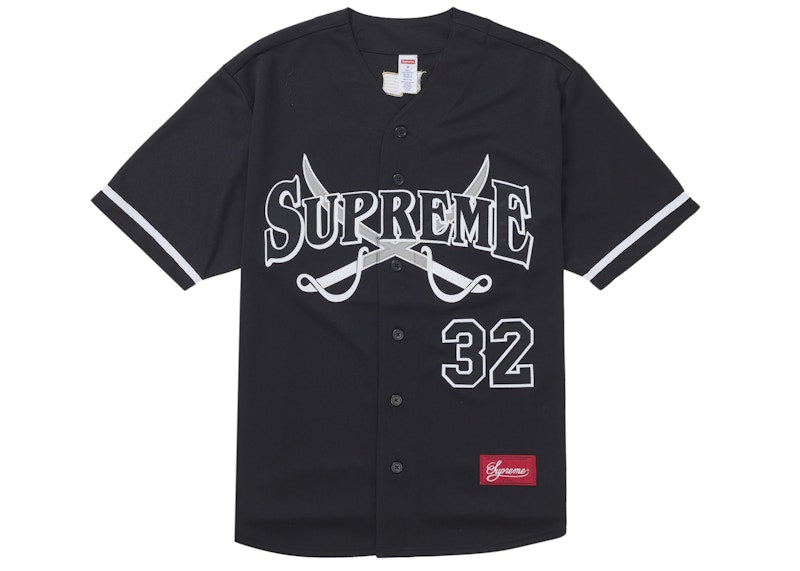 Supreme Swords Baseball Jersey Black - Primary Image