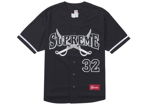 Supreme Swords Baseball Jersey Black - Primary Image