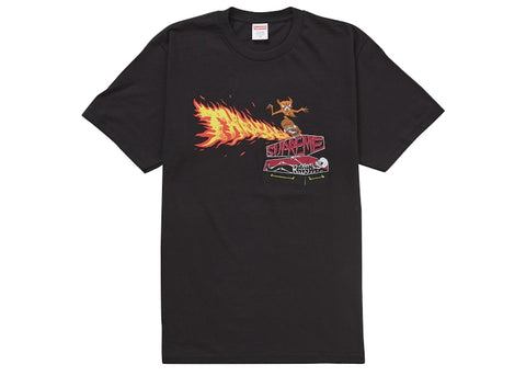 Supreme Thrasher Back Tail Tee Black - Primary Image