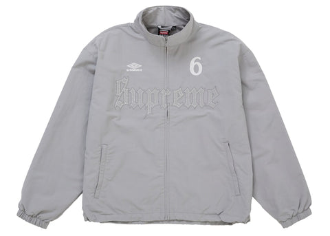 Supreme Umbro Rhinestone Track Jacket Light Grey