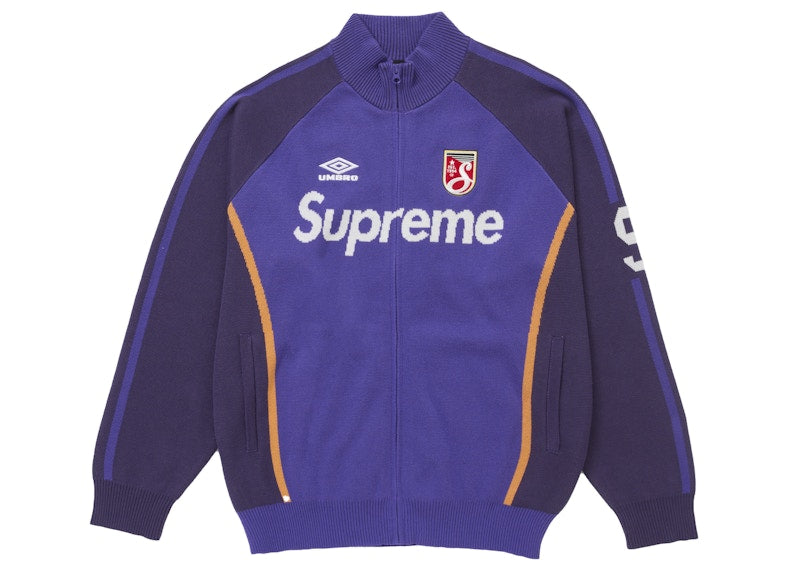 Supreme Umbro Zip Up Sweater Purple - Primary Image