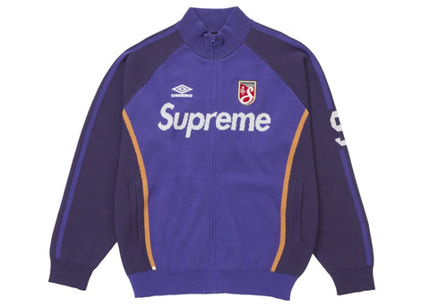 Supreme Umbro Zip Up Sweater Purple - Primary Image