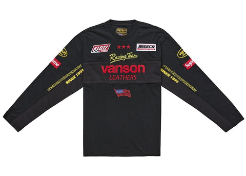 Supreme Vanson Leathers L/S Top Black