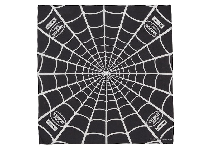 Supreme Vanson Leathers Spider-Man Bandana Black