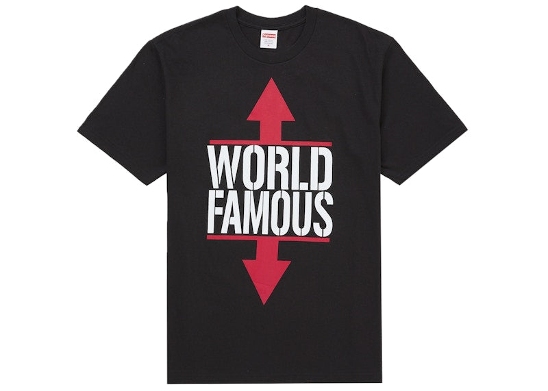 Supreme World Famous Tee Black