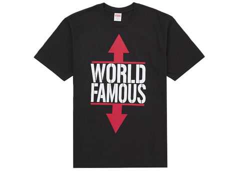 Supreme World Famous Tee Black