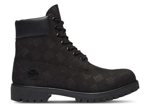 Timberland 6" Premium Waterproof Boot Black Debossed Print