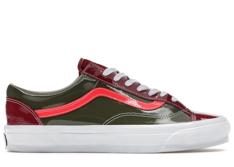Vans LX Old Skool 36 Patent Leather Bordeaux Olive
